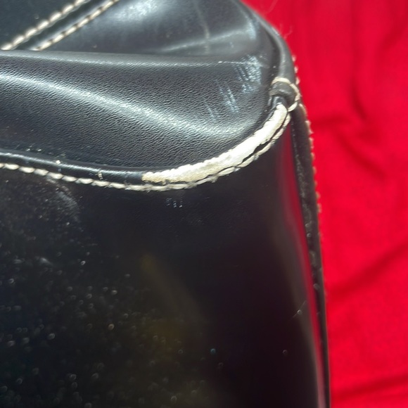 Black, genuine, leather tote bag - Picture 9 of 11